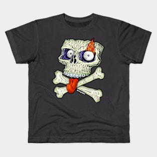 Lalalalalalalalala Skull by Hard Grafixs© Kids T-Shirt